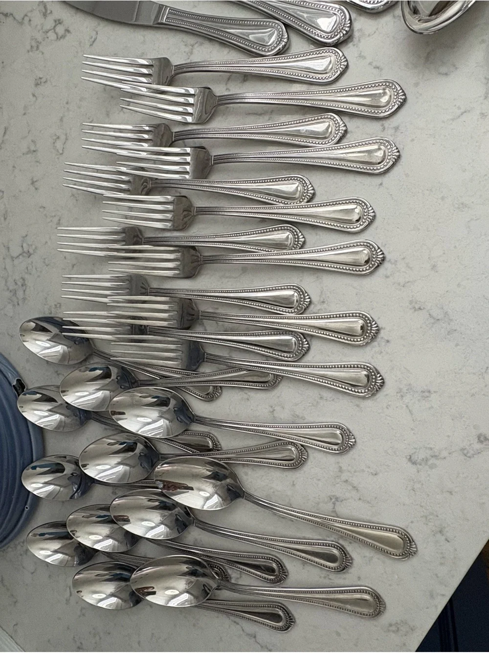 Wallace Chatham classic Stainless Steel 18/10 Flatware service for 12 -65 pieces